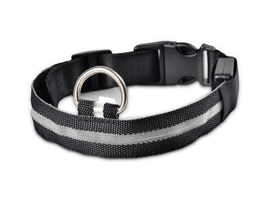 Nylon Dog Luminous Collar Night Safety